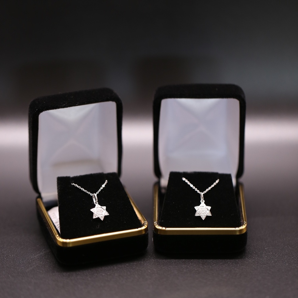 Gold Diamonds Bundle of Two star of David